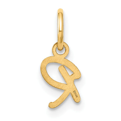 14KY Upper case Letter R Initial Charm