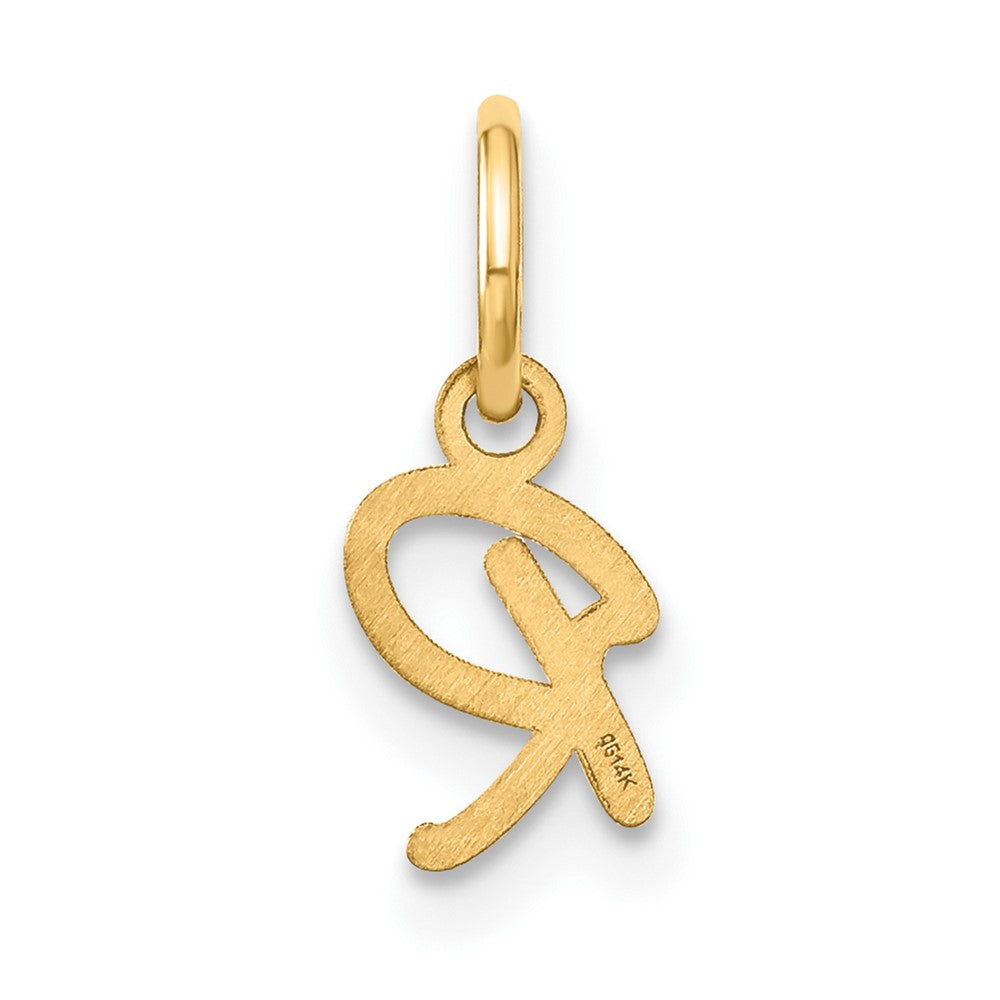 14KY Upper case Letter R Initial Charm