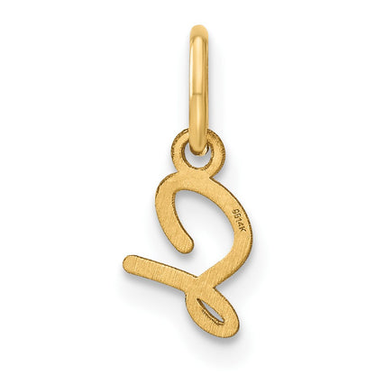 14KY Upper case Letter S Initial Charm
