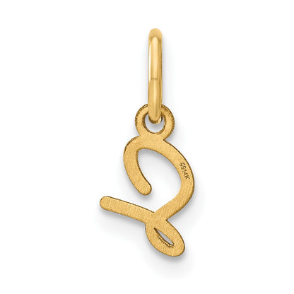 14KY Upper case Letter S Initial Charm