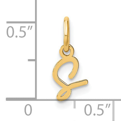 14KY Upper case Letter S Initial Charm