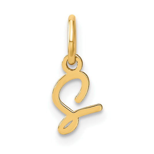 14KY Upper case Letter S Initial Charm