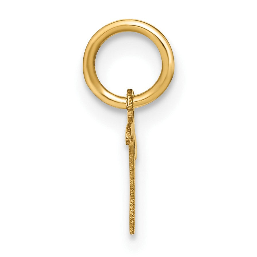 14KY Upper case Letter T Initial Charm