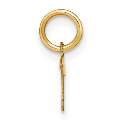 14KY Upper case Letter T Initial Charm