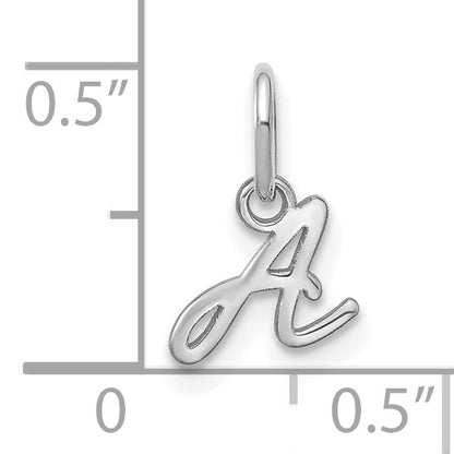 14KW Upper case Letter A Initial Charm