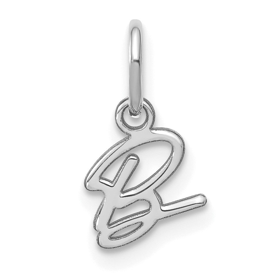 14KW Upper case Letter B Initial Charm