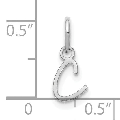 14KW Upper case Letter C Initial Charm