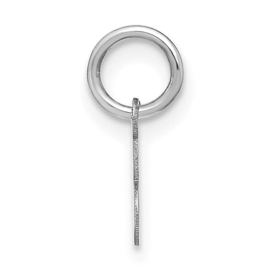 14KW Upper case Letter E Initial Charm