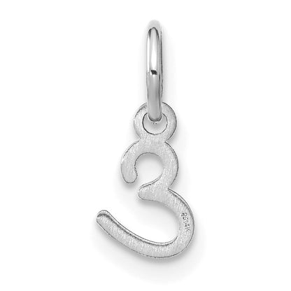 14KW Upper case Letter E Initial Charm