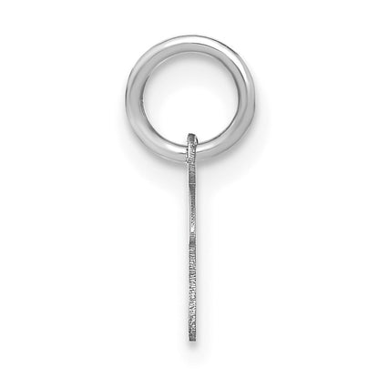 14KW Upper case Letter F Initial Charm