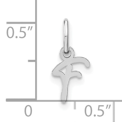 14KW Upper case Letter F Initial Charm