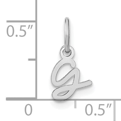 14KW Upper case Letter G Initial Charm