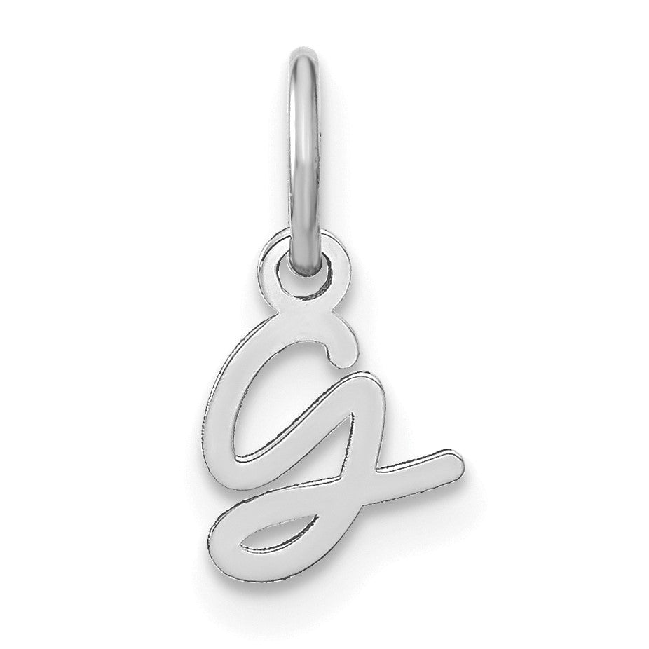 14KW Upper case Letter G Initial Charm