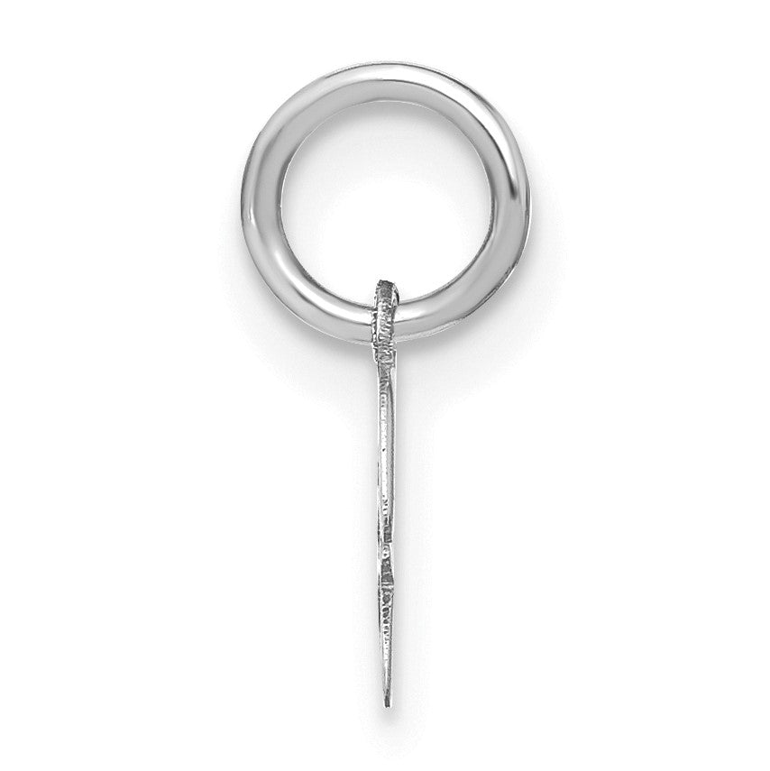 14KW Upper case Letter H Initial Charm