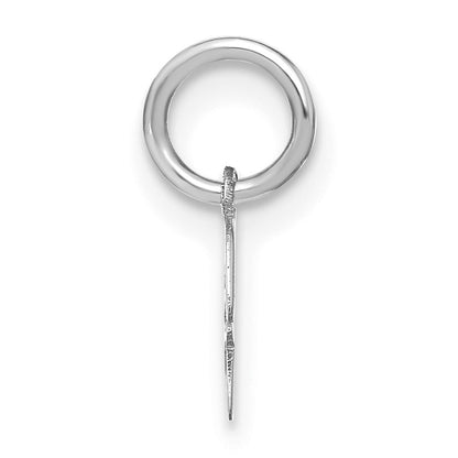 14KW Upper case Letter H Initial Charm