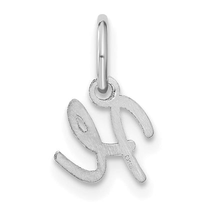 14KW Upper case Letter H Initial Charm