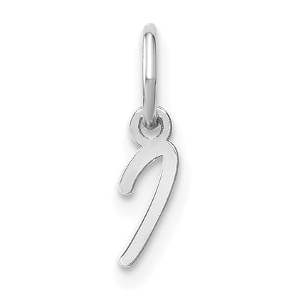 14KW Upper case Letter I Initial Charm