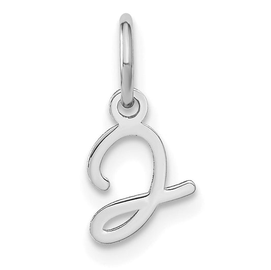 14KW Upper case Letter J Initial Charm