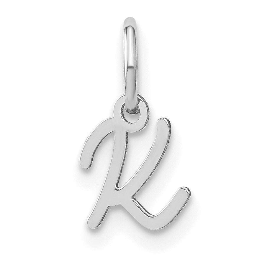 14KW Upper case Letter K Initial Charm