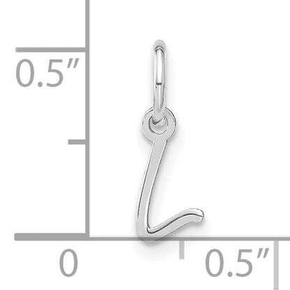 14KW Upper case Letter L Initial Charm
