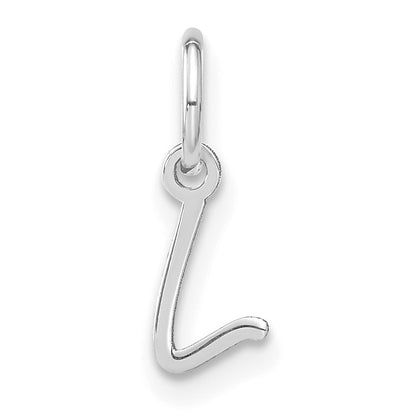 14KW Upper case Letter L Initial Charm