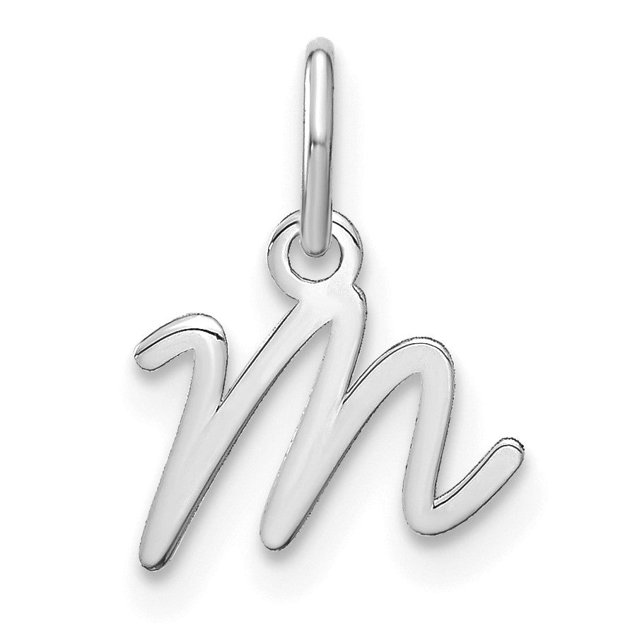 14KW Upper case Letter M Initial Charm