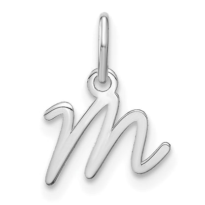 14KW Upper case Letter M Initial Charm