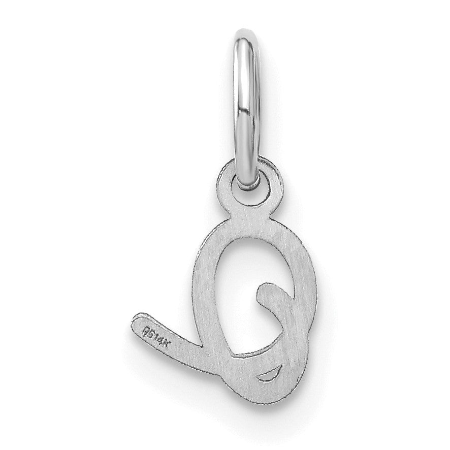 14KW Upper case Letter O Initial Charm