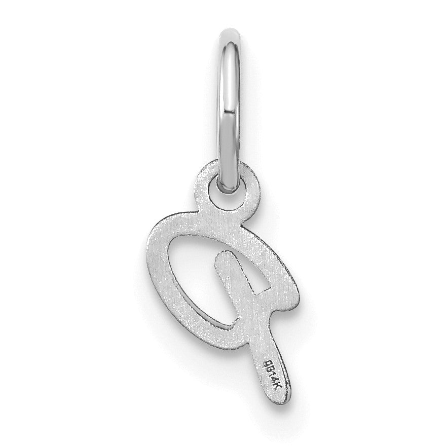14KW Upper case Letter P Initial Charm