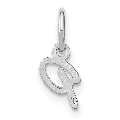 14KW Upper case Letter P Initial Charm