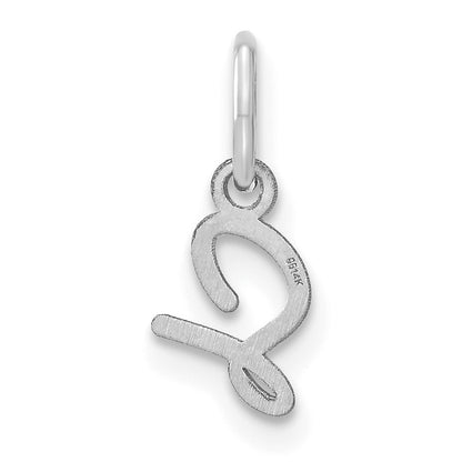 14KW Upper case Letter S Initial Charm