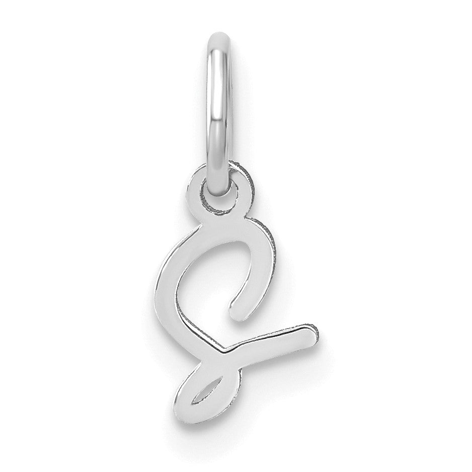 14KW Upper case Letter S Initial Charm