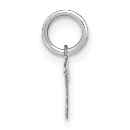 14KW Upper case Letter T Initial Charm