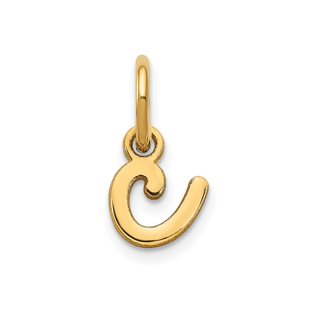 14KY Lower case Letter C Initial Charm