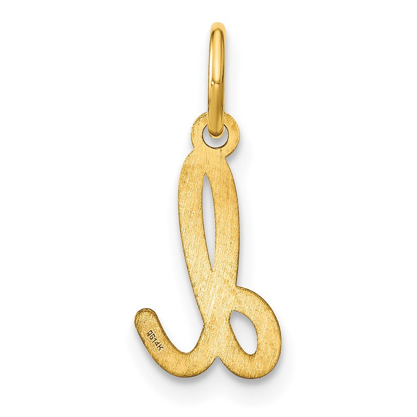 14KY Lower case Letter D Initial Charm