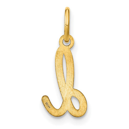 14KY Lower case Letter D Initial Charm