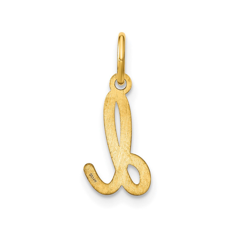 14KY Lower case Letter D Initial Charm