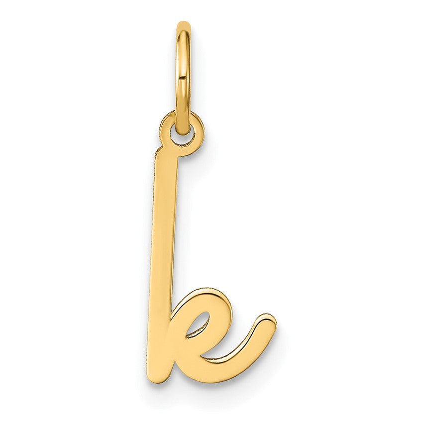 14KY Lower case Letter K Initial Charm