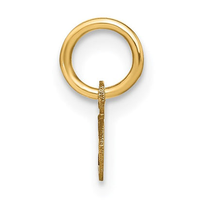 14KY Lower case Letter O Initial Charm