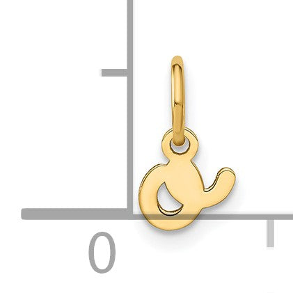 14KY Lower case Letter O Initial Charm