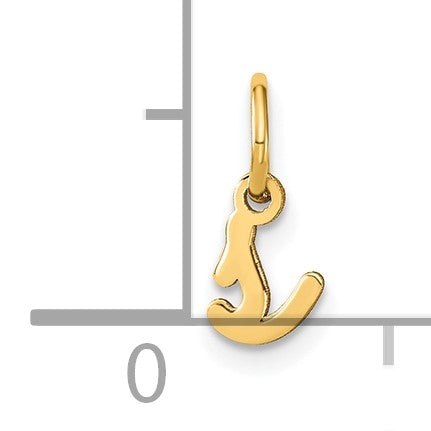 14KY Lower case Letter S Initial Charm