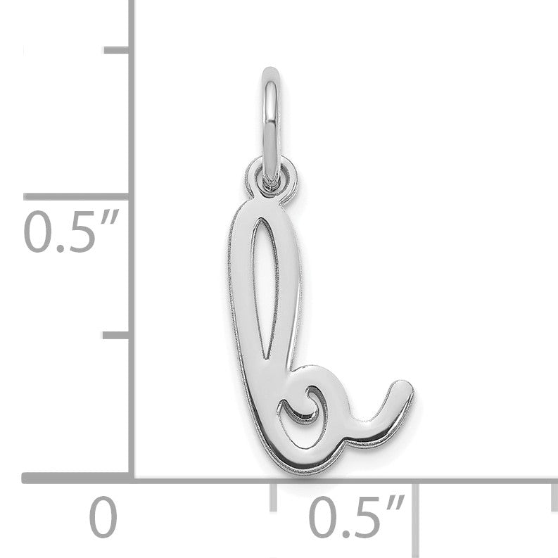 14KW Lower case Letter B Initial Charm