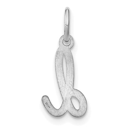 14KW Lower case Letter D Initial Charm