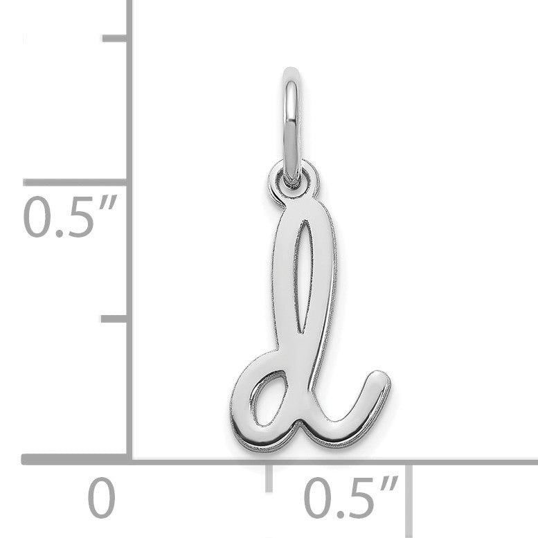 14KW Lower case Letter D Initial Charm