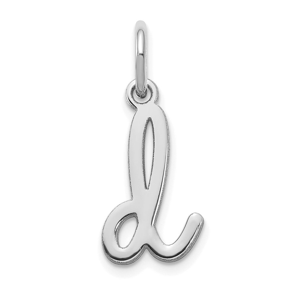 14KW Lower case Letter D Initial Charm