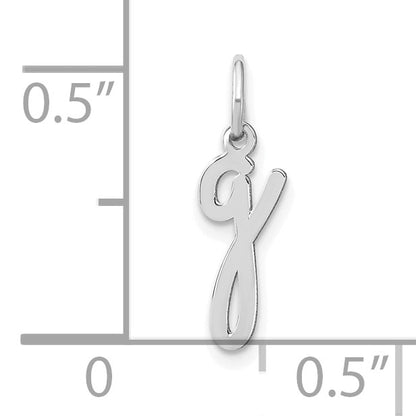 14KW Lower case Letter G Initial Charm