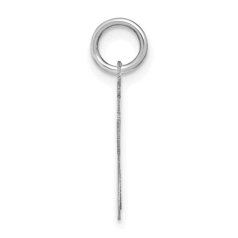 14KW Lower case Letter J Initial Charm