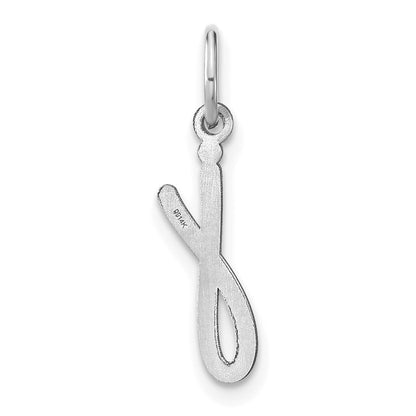 14KW Lower case Letter J Initial Charm