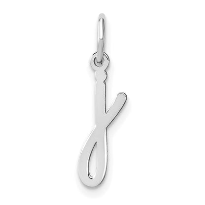 14KW Lower case Letter J Initial Charm