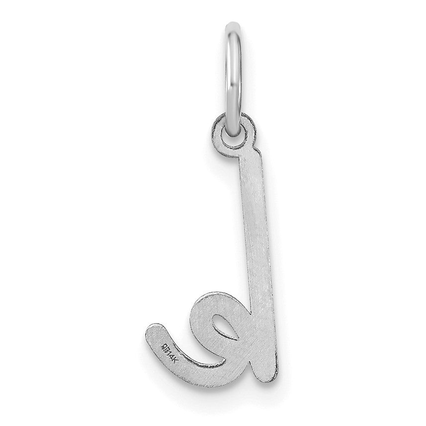 14KW Lower case Letter K Initial Charm